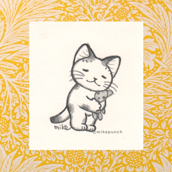 猫の鉛筆画 2024.11.25