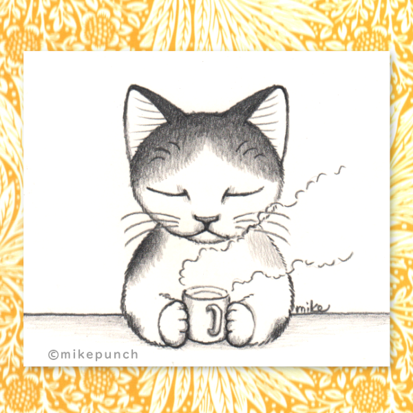 猫の鉛筆画 2025.01.27